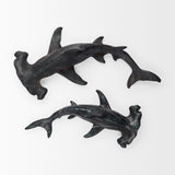 Acus Small Hammerhead Shark Resin Wall Decor by Mercana at Eve Furniture
