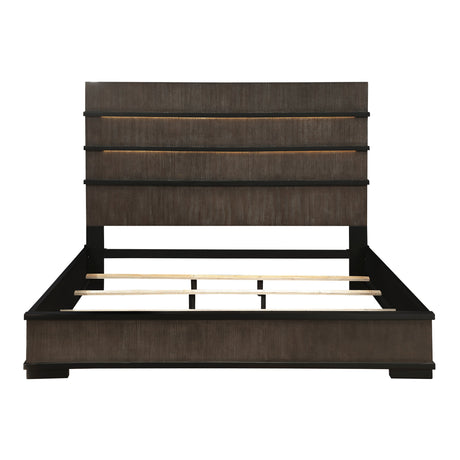 Acworth Brownish Gray Eastern King Bed by Homelegance at Eve Furniture