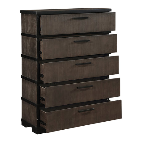 Acworth Brownish Gray Panel Bedroom Set by Homelegance at Eve Furniture