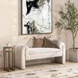 Ada Ivory Fleece Accent Bench by Classic Home at Eve Furniture
