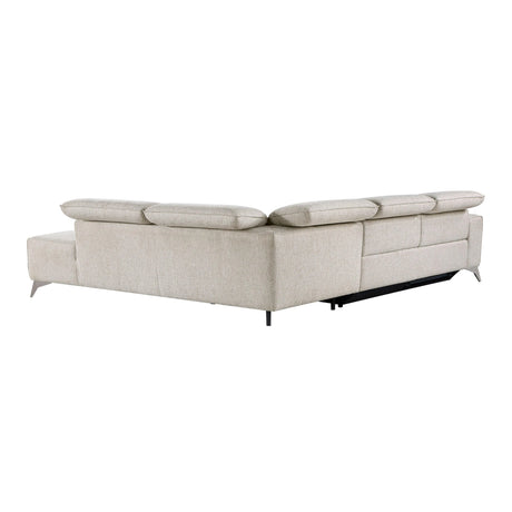 Adahlia Sand Power Reclining Sectional with Right Chaise by Homelegance at Eve Furniture