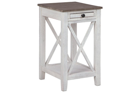 Adalane White/Gray Accent Table by Ashley at Eve Furniture