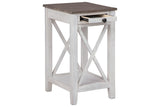 Adalane White/Gray Accent Table by Ashley at Eve Furniture