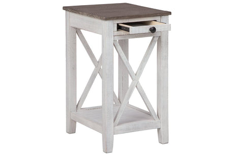 Adalane White/Gray Accent Table by Ashley at Eve Furniture