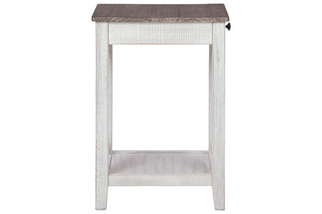 Adalane White/Gray Accent Table by Ashley at Eve Furniture