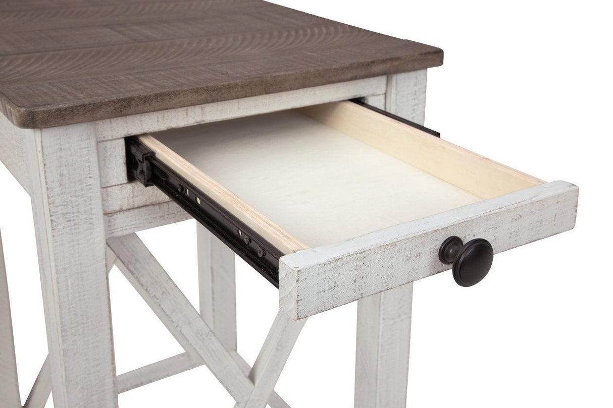 Adalane White/Gray Accent Table by Ashley at Eve Furniture