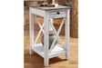 Adalane White/Gray Accent Table by Ashley at Eve Furniture