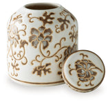 Adalham Cream/Brown Jar by Ashley at Eve Furniture