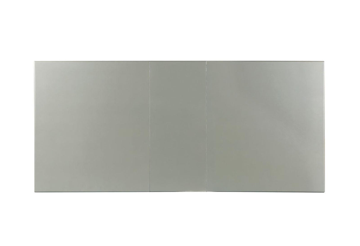 Adalia Silver/Dark Gray Dining Table Only by Furniture of America at Eve Furniture
