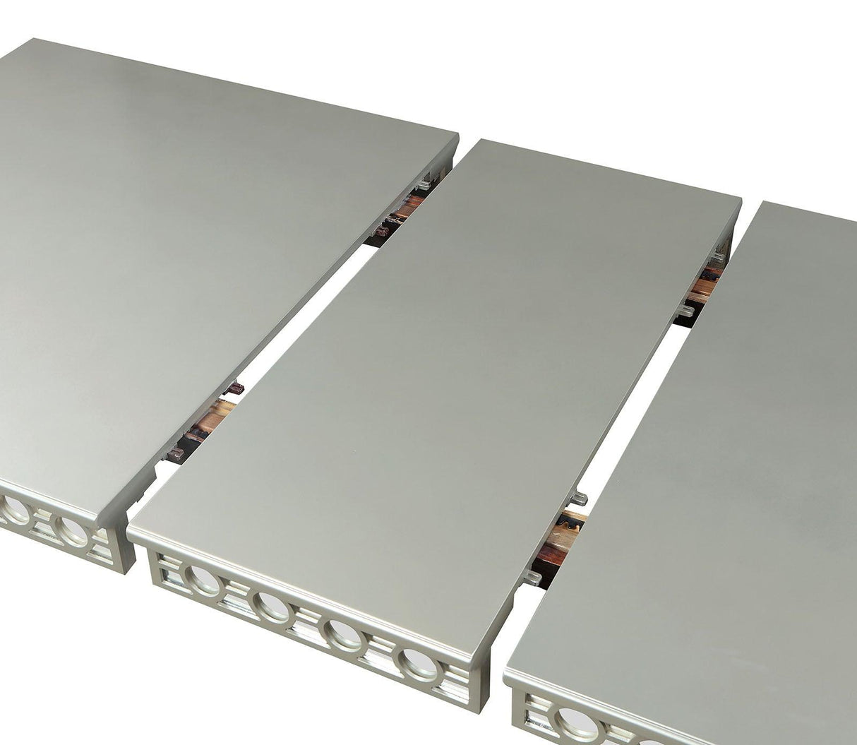 Adalia Silver/Dark Gray Dining Table by Furniture of America at Eve Furniture