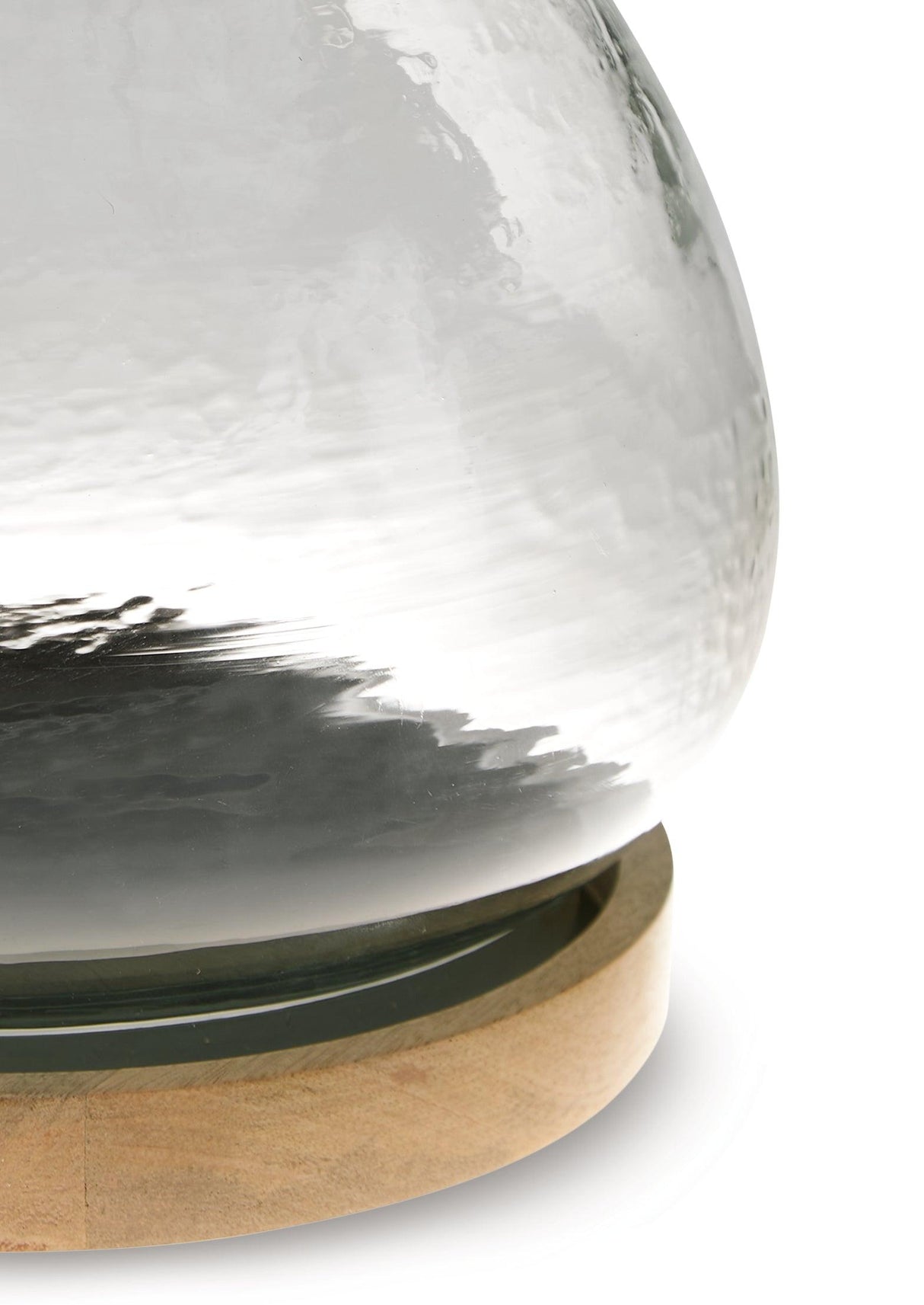 Adalisen Clear/Brown Candle Holder by Ashley at Eve Furniture