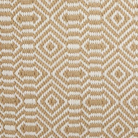 Adamont Tan/Ivory Pouf by Ashley at Eve Furniture