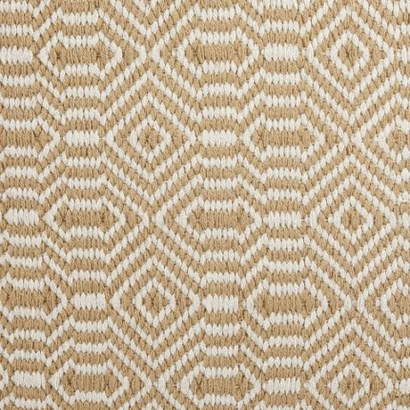 Adamont Tan/Ivory Pouf by Ashley at Eve Furniture