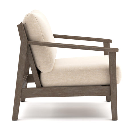Adams Lane Dark Brown/Beige Outdoor Lounge Chair, Set of 2 by Ashley at Eve Furniture