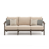 Adams Lane Dark Brown/Beige Outdoor Sofa by Ashley at Eve Furniture