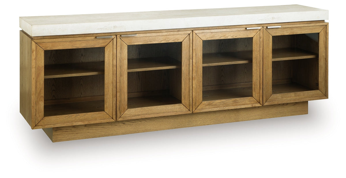 Adanworth Light Brown/Gray Accent Cabinet by Ashley at Eve Furniture