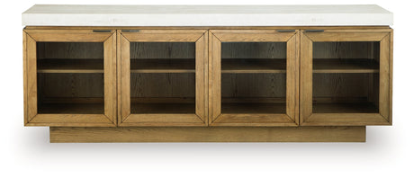 Adanworth Light Brown/Gray Accent Cabinet by Ashley at Eve Furniture