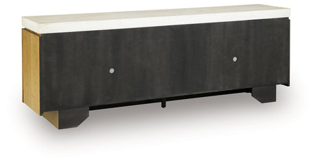 Adanworth Light Brown/Gray Accent Cabinet by Ashley at Eve Furniture