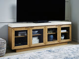 Adanworth Light Brown/Gray Accent Cabinet by Ashley at Eve Furniture