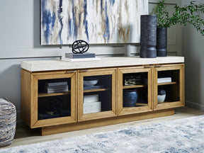 Adanworth Light Brown/Gray Accent Cabinet by Ashley at Eve Furniture