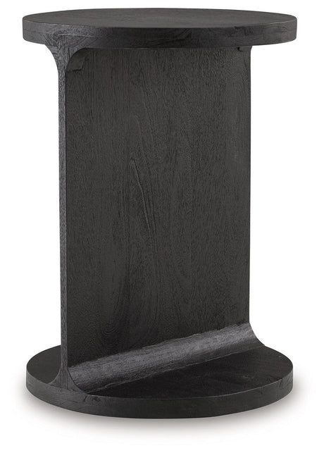 Adderley Black Accent Table by Ashley at Eve Furniture