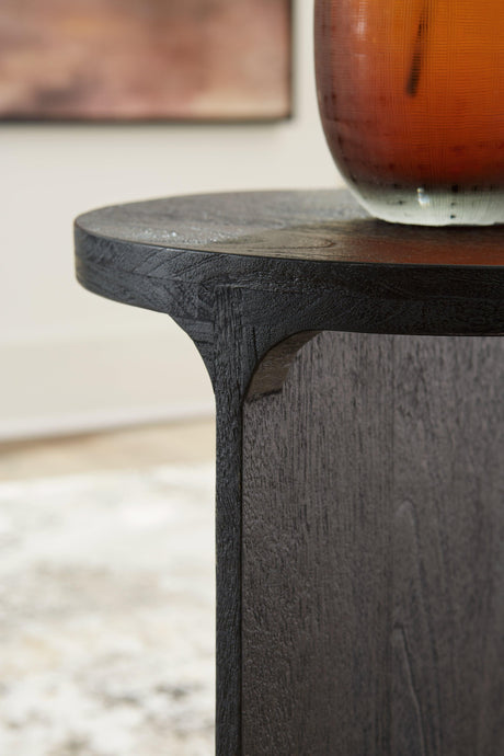Adderley Black Accent Table by Ashley at Eve Furniture