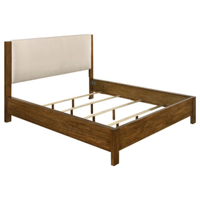 Adderley Cream/Warm Brown California King Wood Panel Bed by Coaster at Eve Furniture
