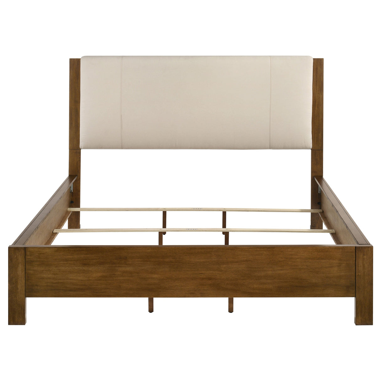 Adderley Cream/Warm Brown California King Wood Panel Bed by Coaster at Eve Furniture