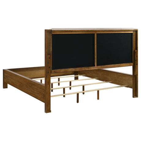 Adderley Cream/Warm Brown California King Wood Panel Bed by Coaster at Eve Furniture