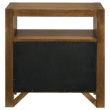 Adderley Warm Brown 2-drawer Nightstand Bedside Table by Coaster at Eve Furniture
