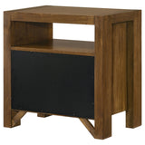 Adderley Warm Brown 2-drawer Nightstand Bedside Table by Coaster at Eve Furniture