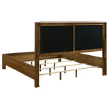 Adderley Warm Brown 4-piece Eastern King Bedroom Set by Coaster at Eve Furniture