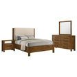 Adderley Warm Brown 4-piece Queen Bedroom Set by Coaster at Eve Furniture