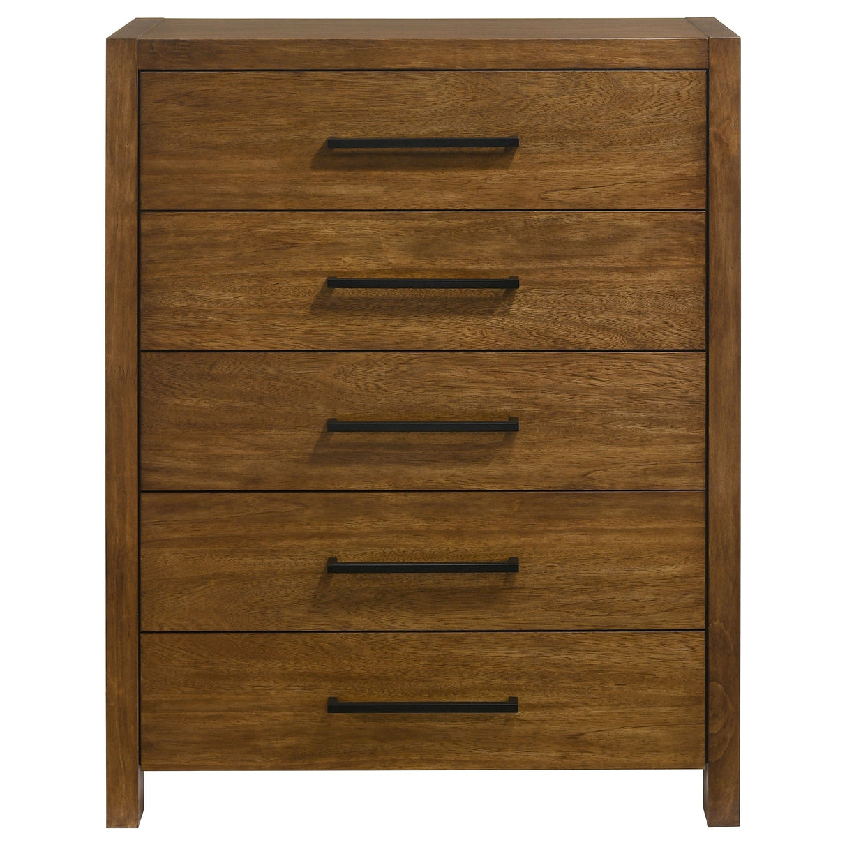 Adderley Warm Brown 5-drawer Bedroom Chest of Drawers by Coaster at Eve Furniture