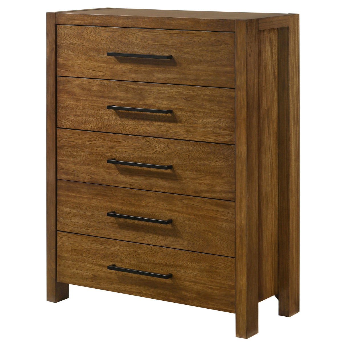 Adderley Warm Brown 5-drawer Bedroom Chest of Drawers by Coaster at Eve Furniture