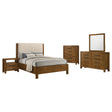Adderley Warm Brown 5-piece California King Bedroom Set by Coaster at Eve Furniture