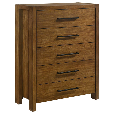 Adderley Warm Brown 5-piece Queen Bedroom Set by Coaster at Eve Furniture