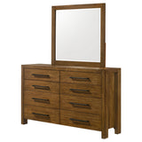 Adderley Warm Brown 8-drawer Bedroom Dresser and Mirror by Coaster at Eve Furniture