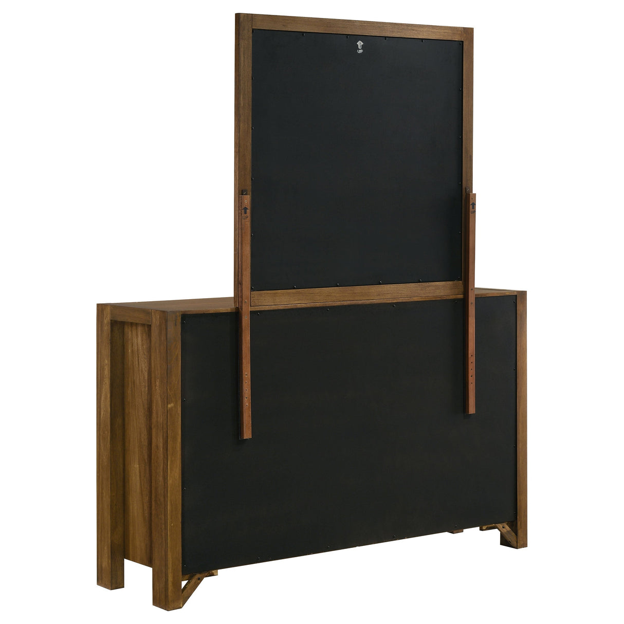 Adderley Warm Brown 8-drawer Bedroom Dresser and Mirror by Coaster at Eve Furniture