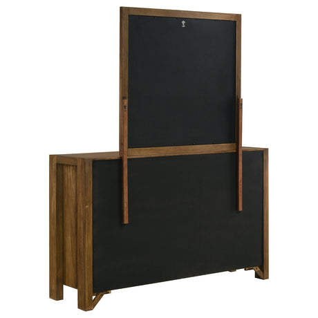 Adderley Warm Brown 8-drawer Bedroom Dresser and Mirror by Coaster at Eve Furniture