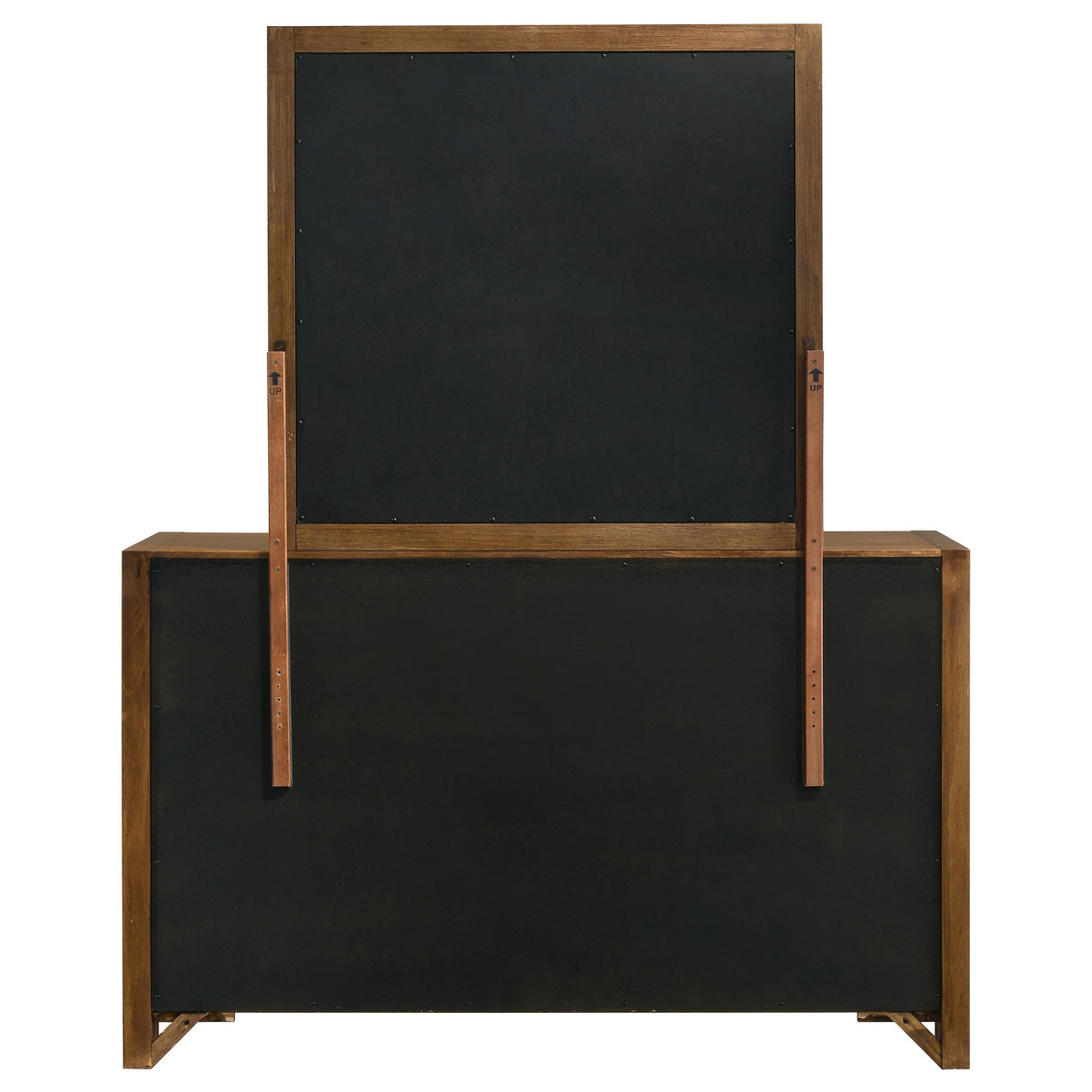 Adderley Warm Brown 8-drawer Bedroom Dresser and Mirror by Coaster at Eve Furniture