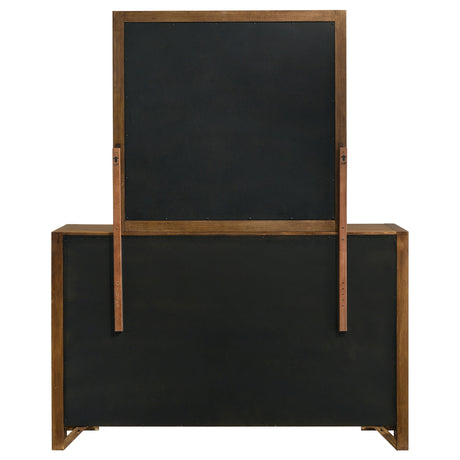 Adderley Warm Brown 8-drawer Bedroom Dresser and Mirror by Coaster at Eve Furniture