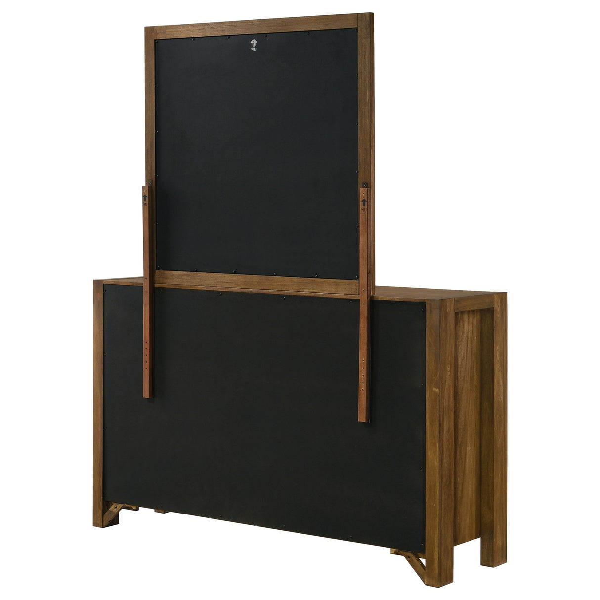 Adderley Warm Brown 8-drawer Bedroom Dresser and Mirror by Coaster at Eve Furniture