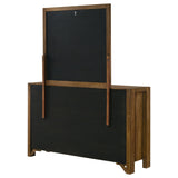 Adderley Warm Brown 8-drawer Bedroom Dresser and Mirror by Coaster at Eve Furniture