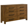 Adderley Warm Brown 8-drawer Bedroom Dresser Cabinet by Coaster at Eve Furniture