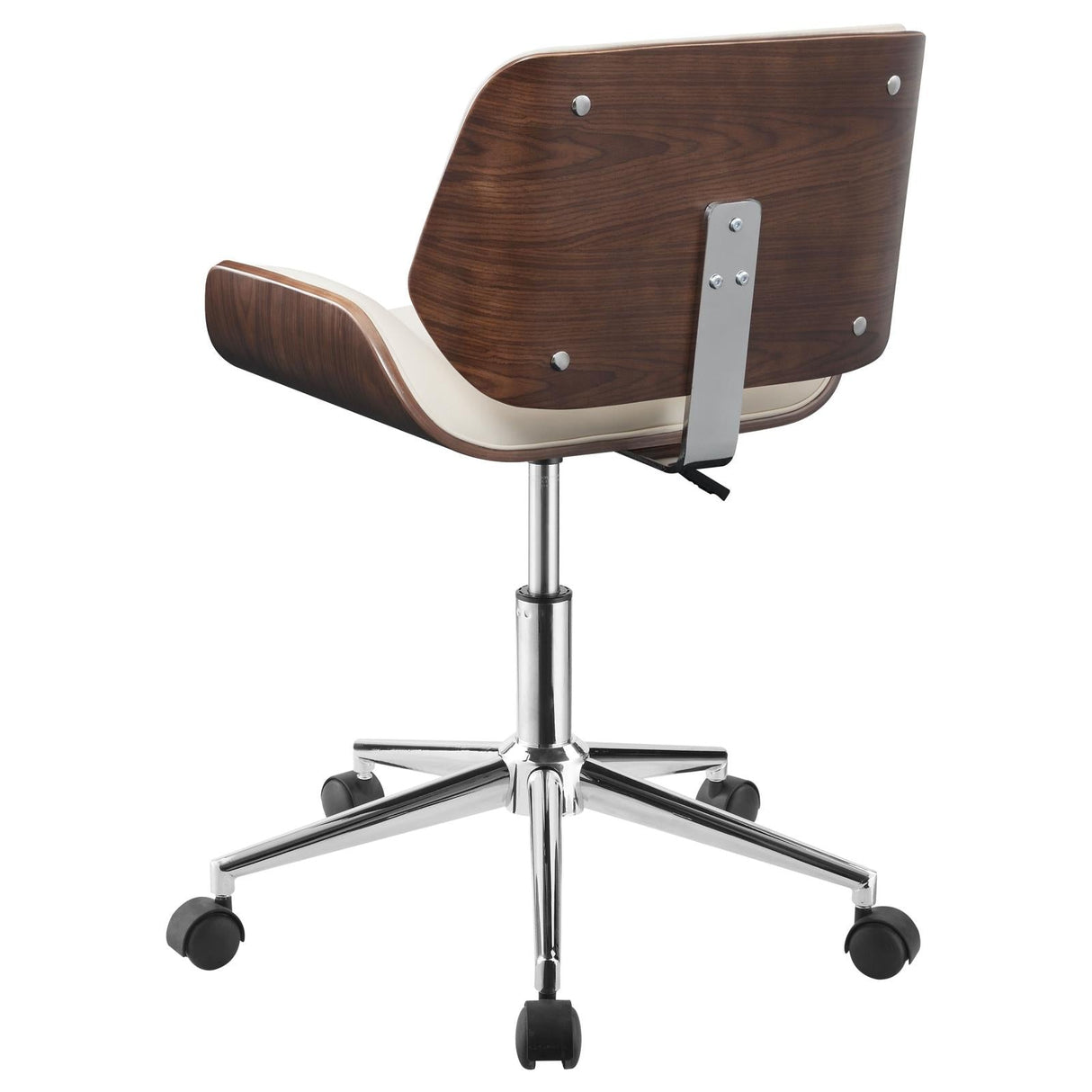 Addington Ecru/Chrome Adjustable Height Office Chair