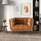 Addison Cognac Leather Lounge Chair