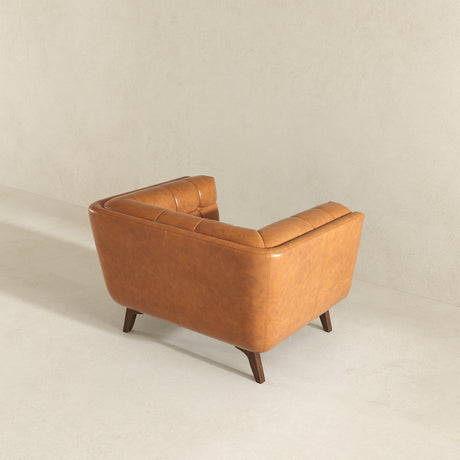 Addison Cognac Leather Lounge Chair by Ashcroft Furniture at Eve Furniture