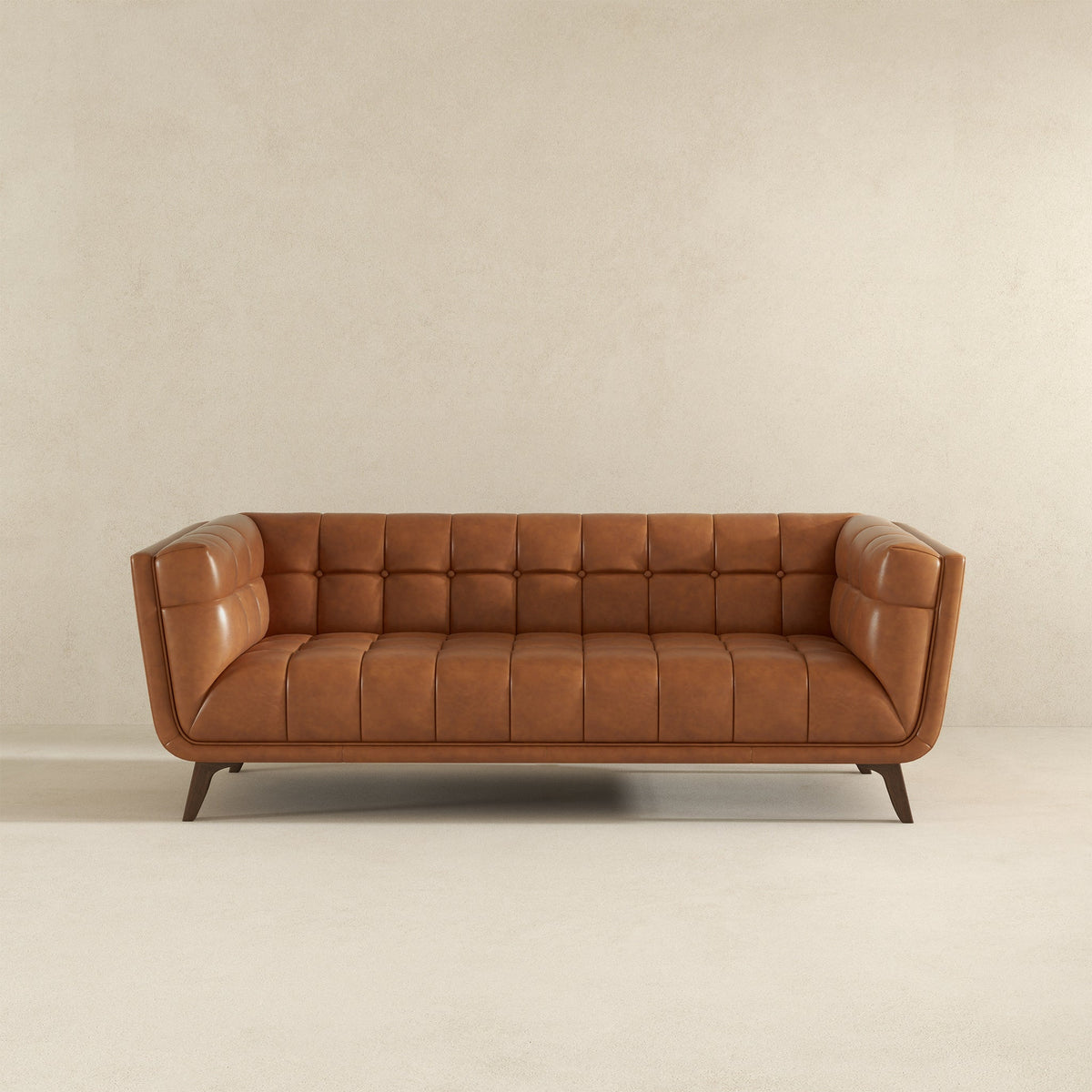 Addison Cognac Leather Sofa by Ashcroft Furniture at Eve Furniture