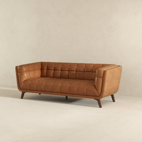 Addison Cognac Leather Sofa by Ashcroft Furniture at Eve Furniture